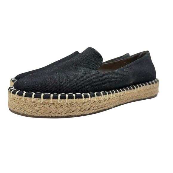 NWOT Joie Cara Espadrille Slip On Shoes in Black Canvas 8M - Picture 8 of 13
